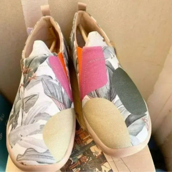 NWT UIN Slip On Shoes Canvas Comfortable Loafers Jungle - Picture 10 of 12